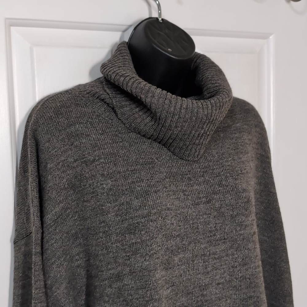Bellina Gray Turtleneck Wool Alpaca Blend Size XL Sweater Women's  NEW
